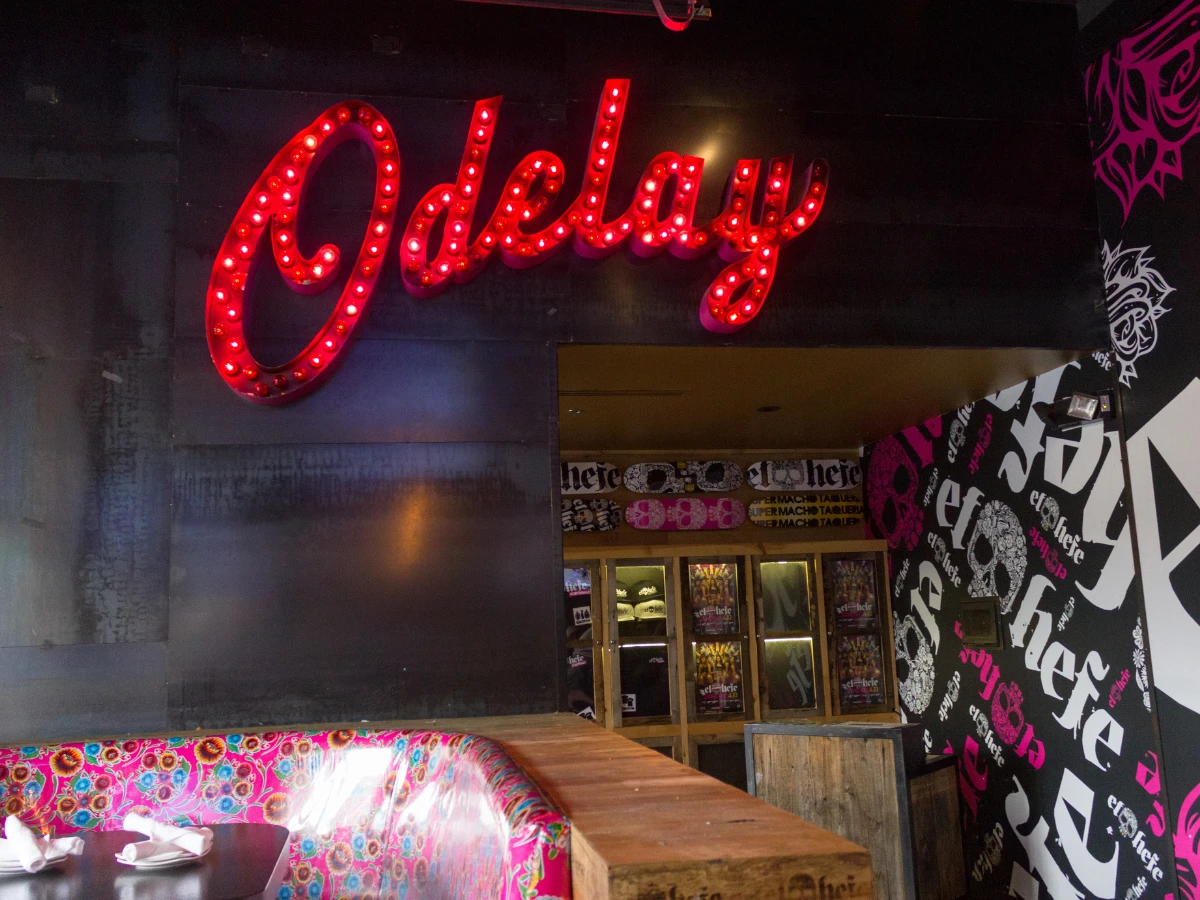 Whiskey Row interior with El Hefe branding