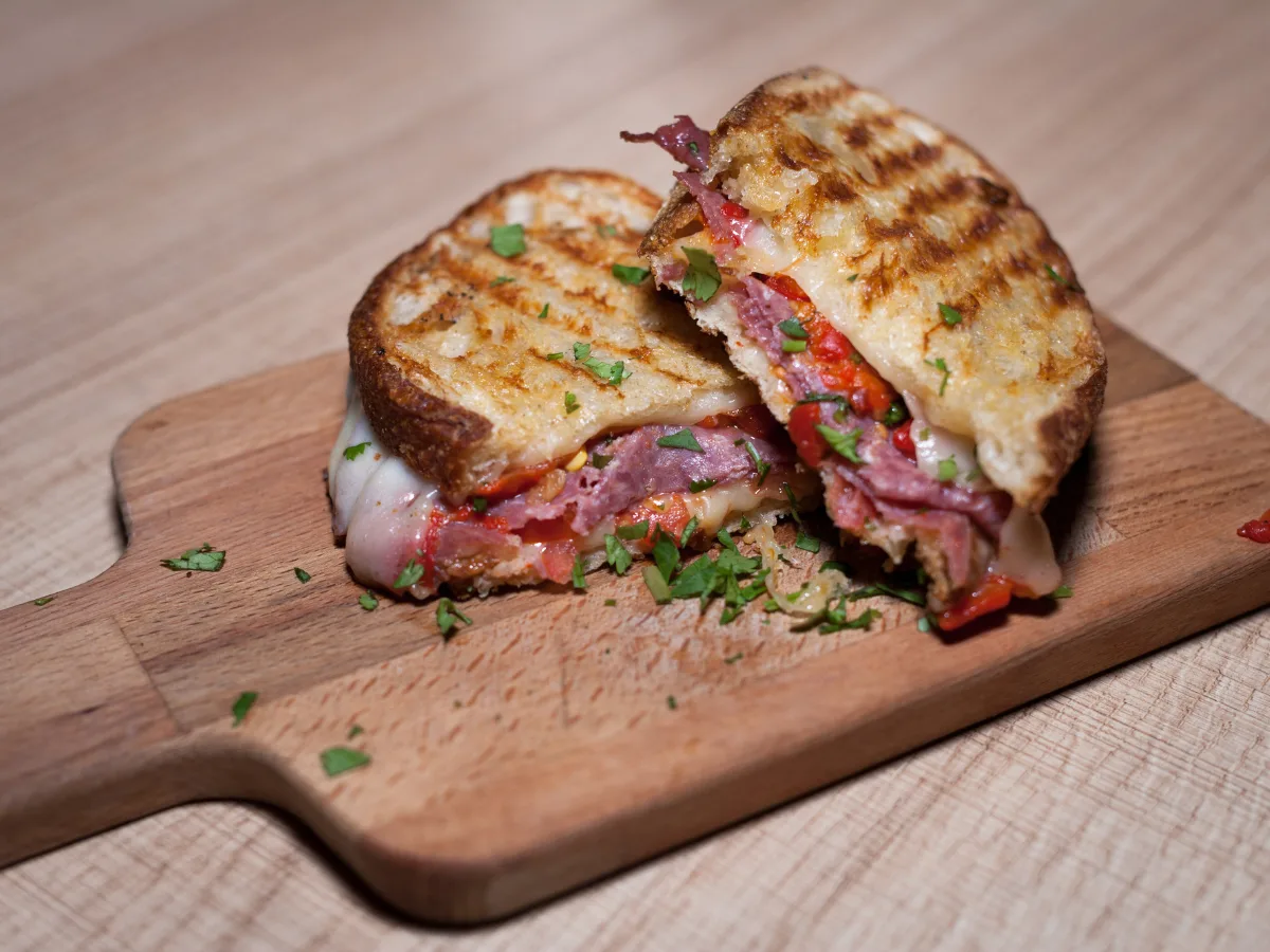 Grilled cheese sandwich at The Toasted Cork